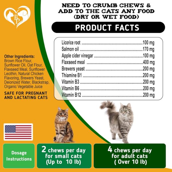 Flea and Tick Prevention Chewable Pills for Dogs and Cats - Revolution Oral Flea Treatment for Pets - Pest Control & Natural Defense - Chewables Small Tablets Made in USA (Chicken (for Cats)) - Image 6