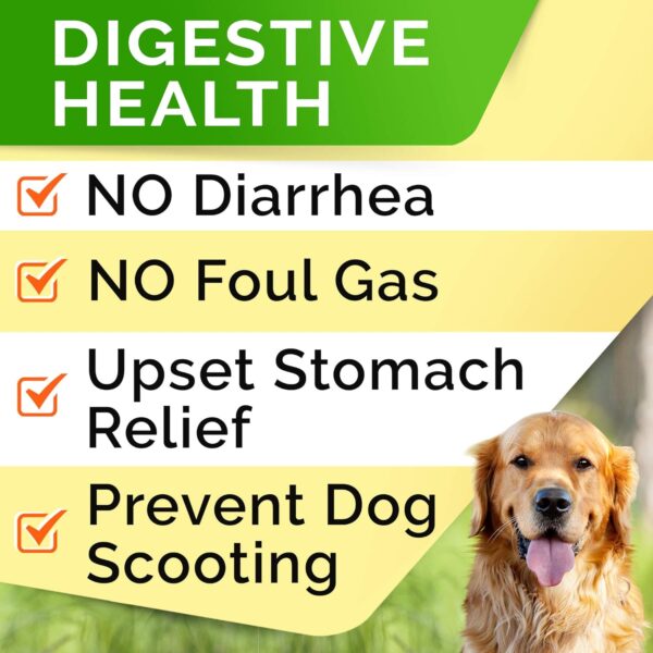 StrellaLab Pet Probiotics for Dogs & Digestive Enzymes + Digestion & Gut Health Treats, Dog Probiotics Chews, Fiber Supplement, Anti Diarrhea, Constipation, Upset Stomach&Gas Relief, Canine Prebiotic - Image 5