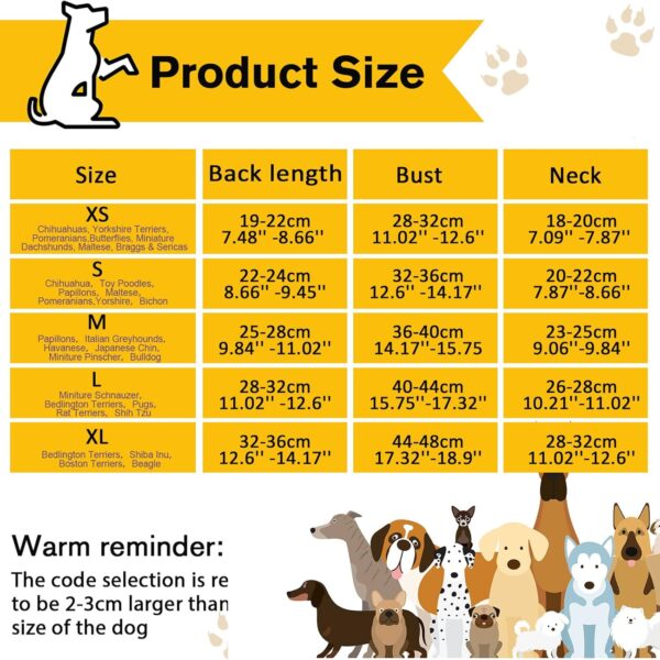 SATINIOR Dog Clothes Printed Dog Shirts Puppy T-Shirts Cute Pet Cotton Clothes Doggie Shirt for Small Medium Dog Apparel Summer Christmas(M) - Image 2