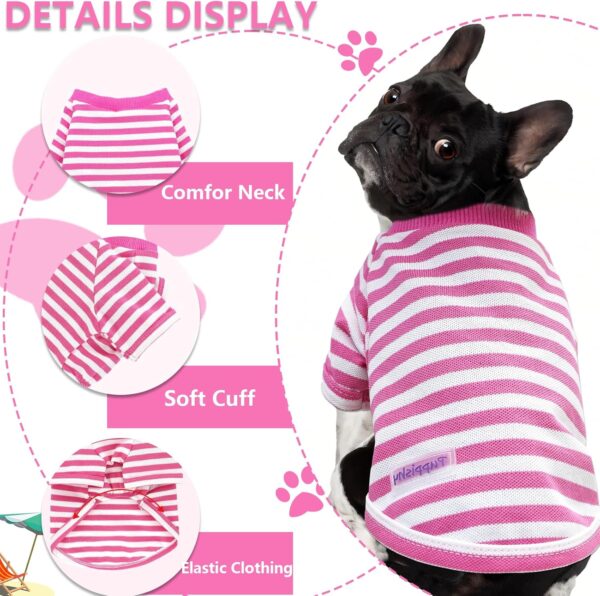 2 Pieces Dog Clothes Dog Shirt Dog Clothes Medium Sized Dog Small Dog Clothes Puppy Clothes Dog Clothes for Small Dogs Dog Summer Clothes Yorkie Clothes Teacup Dog Clothes Girl Dog Clothes S - Image 6