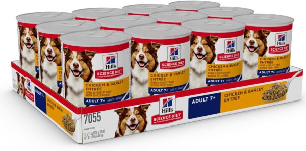 Hill's Science Diet Adult 7+, Senior Adult 7+ Premium Nutrition, Wet Dog Food, Chicken & Barley Loaf, 13 oz Can, Case of 12 - Image 3