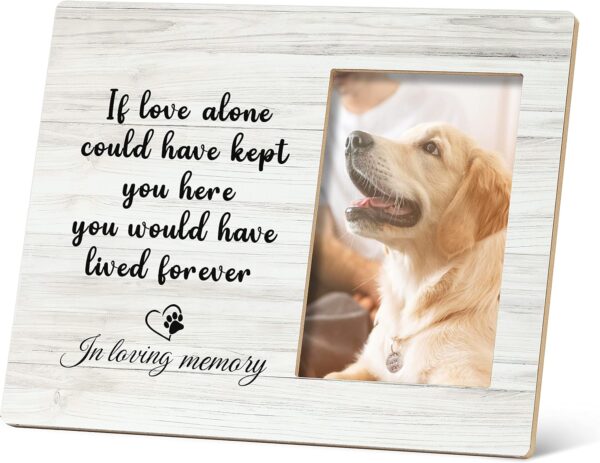 Dog Memorial Picture Frame,Dog Frames For Pictures Memorial,Pet Memory Picture Frame,Pet Dog Cat Memorial Photo Frame 4x6,Dog Picture Frames For Dogs That Passed,Passed Away Dog Memorial Gifts