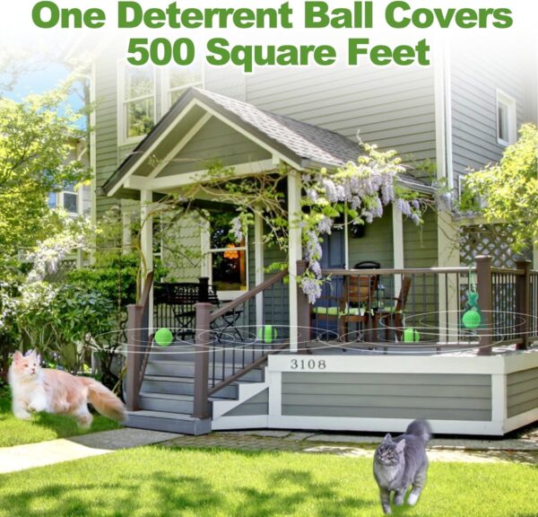 10 Pack Cat Repellent Outdoor and Indoor, Natural Peppermint Oil Cat Deterrent Outdoor and Indoor, Keep Cats Out of Yard Permanently, Protect Your Yard Outdoor and Furniture Indoor, Evict Stray Cats - Image 3