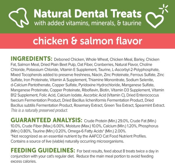 Whimzees Wellness Natural Cat Dental Treats, Chicken & Salmon Flavor, 2 Ounce - Image 4