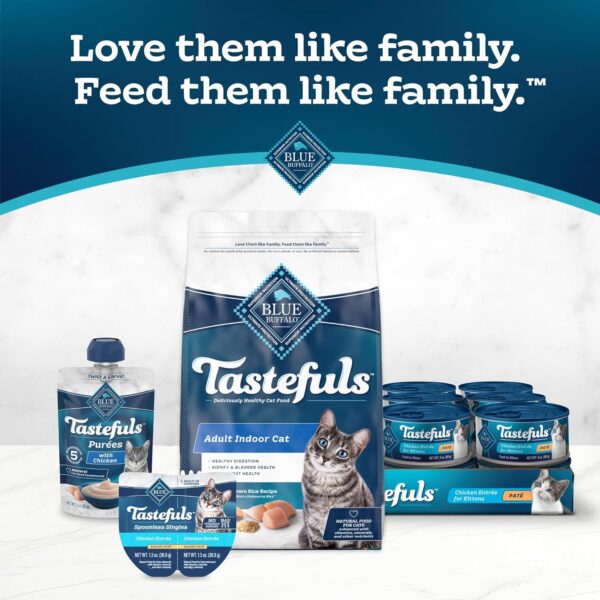 Blue Buffalo Tastefuls Flaked Wet Cat Food Variety Pack, Made with Natural Ingredients | Tuna, Chicken, Fish & Shrimp, 5.5-oz. Cans (24 Count, 8 of Each) - Image 9