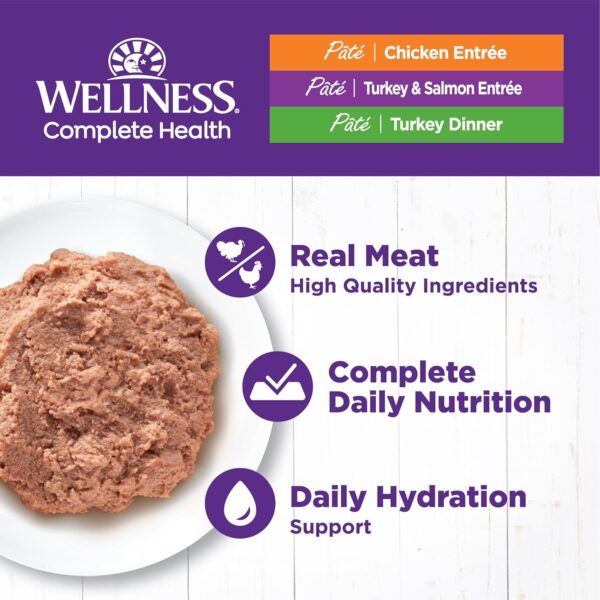 Wellness Complete Health Chicken & Turkey Pate Favorites Variety Pack, 3 Ounces (Pack of 24) - Image 3