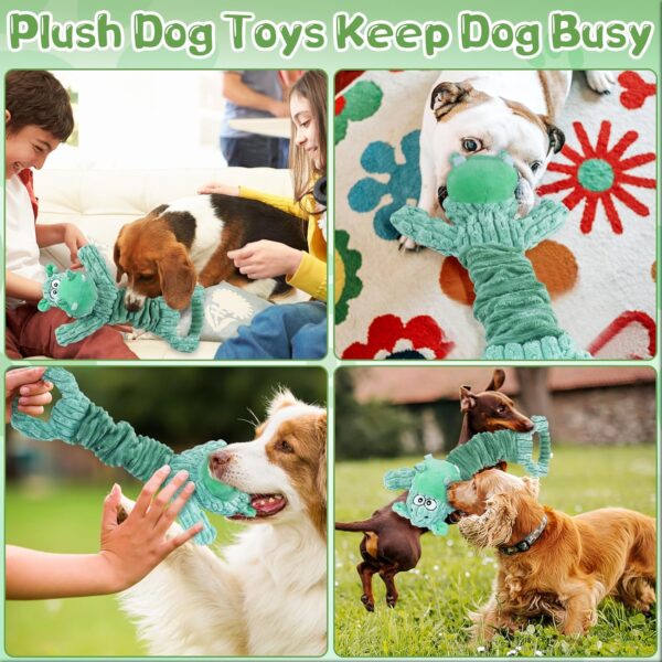 Large Squeaky Dog Toys: Plush Dog Toys with Soft Fabric for Small, Medium, and Large Pets - Tug of War Dog Toys for Indoor Play - Image 6