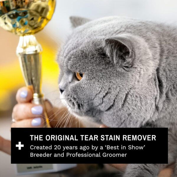 Eye Envy Tear Stain Wipes for Cats | Textured to Gently Clean, Treats The Cause of Staining | 100% Natural Formula | Recommended by Persian & Exotic Breeders, Vets, Groomers | 60 Ct - Image 7