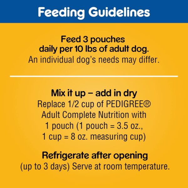 PEDIGREE CHOICE CUTS IN GRAVY Adult Soft Wet Dog Food 18-Pack Variety Pack, 3.5 oz Pouches - Image 7