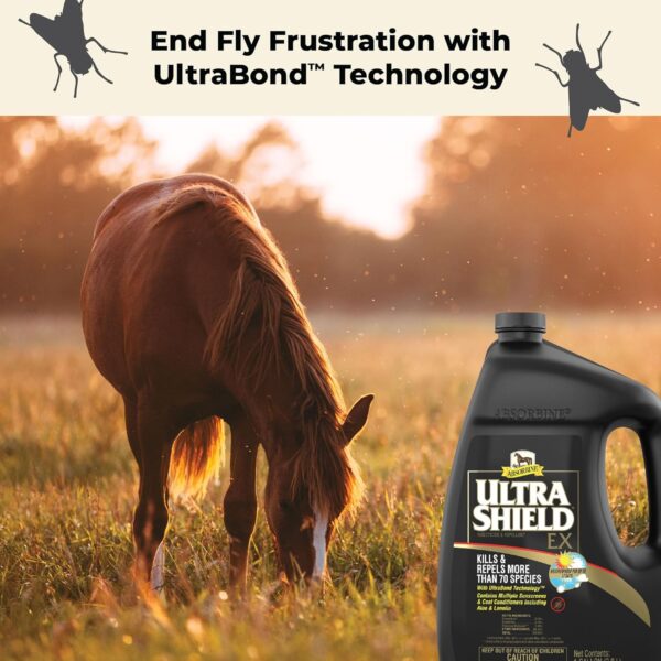 Absorbine UltraShield EX 128oz Insecticide, Kills & Repels Flies, Mosquitoes, Ticks, Fleas, Lice, Use on Horses, Dogs, Premises - Image 3