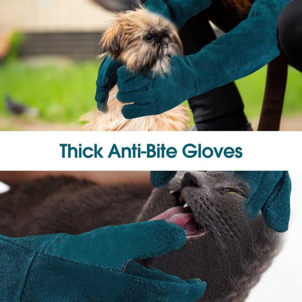 Animal Handling Gloves Bite Proof Multipurpose Pet Glove for Trips to Vet Grooming Puncture Proof Training Anti-Bite Scratch for Cat Dog Snake Falcon Grabbing Reptile - Image 6