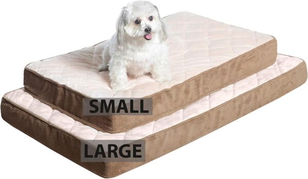 Milliard Quilted Padded Orthopedic Dog Bed, Egg Crate Foam with Plush Pillow Top Washable Cover (41 inches x 27 inches x 4 inches) - Image 6