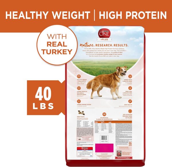 Purina ONE Plus Healthy Weight High-Protein Dog Food Dry Formula - 40 lb. Bag - Image 7