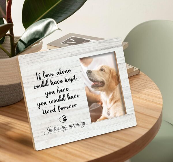 Dog Memorial Picture Frame,Dog Frames For Pictures Memorial,Pet Memory Picture Frame,Pet Dog Cat Memorial Photo Frame 4x6,Dog Picture Frames For Dogs That Passed,Passed Away Dog Memorial Gifts - Image 2