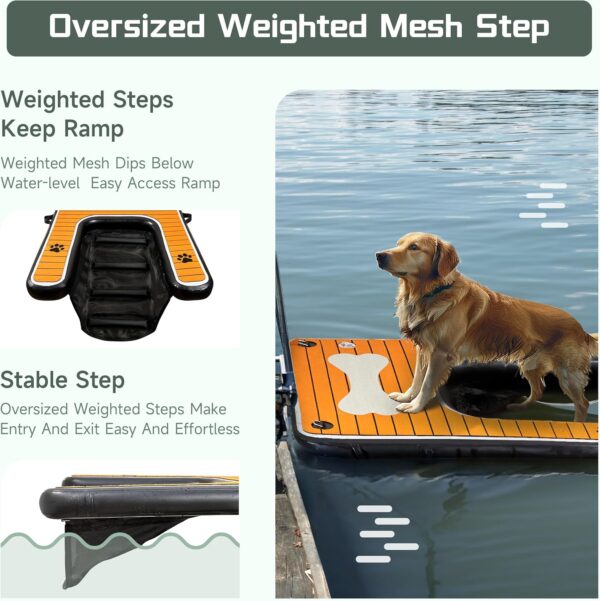 Dog Water Ramp for Dogs up to 210 lbs to Easily Climb Out of The Water - Image 2