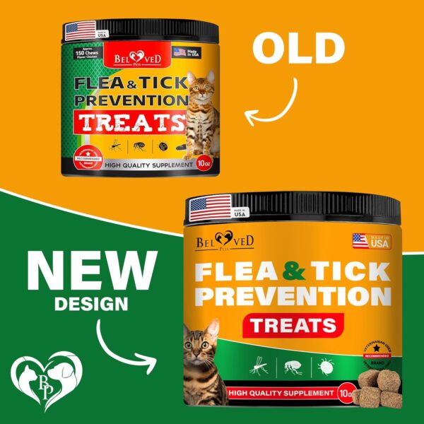 Flea and Tick Prevention Chewable Pills for Dogs and Cats - Revolution Oral Flea Treatment for Pets - Pest Control & Natural Defense - Chewables Small Tablets Made in USA (Chicken (for Cats)) - Image 2