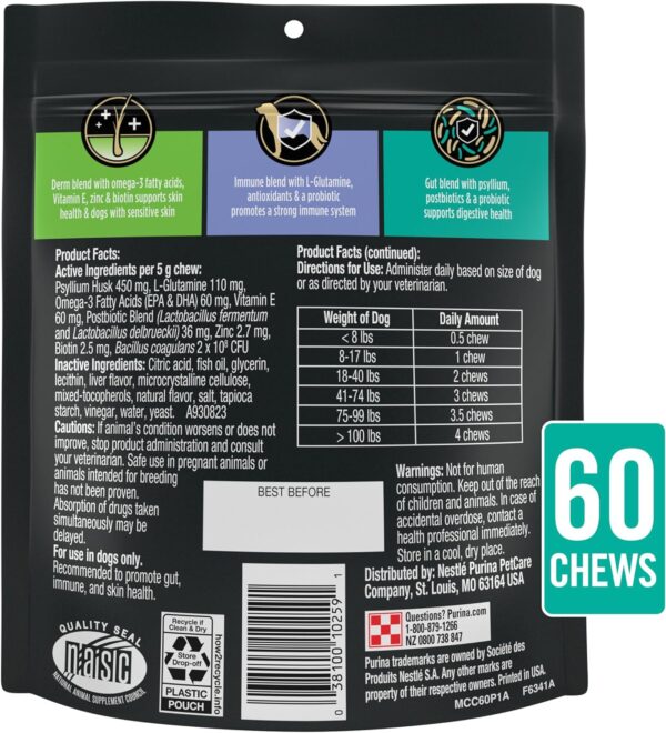 Purina Pro Plan Veterinary Supplements Multi Care Dog Supplements - (Pack of 1) 60 ct. Pouch - Image 6