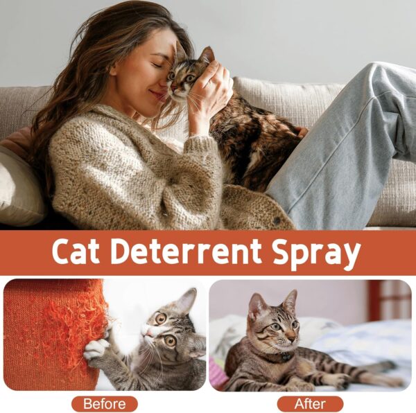 Cat Deterrent Spray. Cat Repellent Indoor for Cat and Kitten. Effective Cat Repellent Spray Training Aid for Furniture, Curtain, Sofa, Floor, Plant, Rugs, Indoor and Outdoor Use. 120ML - Image 6