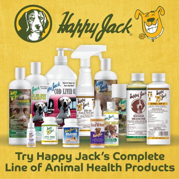 Happy Jack Flea and Tick Powder for Dogs & Puppies, Flea Powder for Carpets, Flea Treatment & Control, Kills Fleas, Ticks & Lice, Odorless & Non-Staining, Dust on Sleeping Quarters & Furniture (5 oz) - Image 8