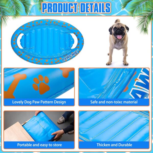 PAWCHIE Dog Pool Float - Inflatable Rafts, Inflatable Ride-ons for Pets Kids Summer Outdoor Water Games, Swimming Pool Water Toy - Image 3