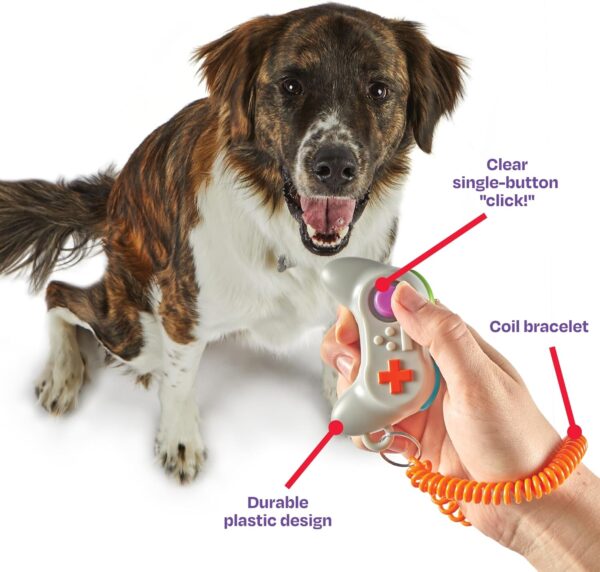 Brightkins Smarty Pooch Gamepad Training Clicker - Dog Training Clickers - Image 4