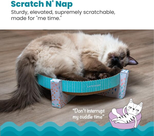 Catstages Scratch, Snuggle & Rest Corrugated Cat Scratcher With Catnip (packaging may vary) - Image 2