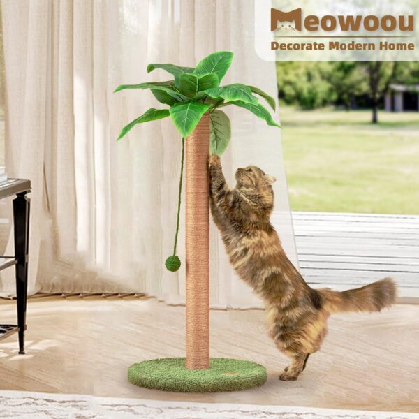 Cat Scratching Post Cat Scratcher 35 inch Tall Scratching Post with Sisal Rope for Indoor Cats Large Cat Scratching Post sisal cat Scratcher Cute for Kitten Scratching Post - Image 6