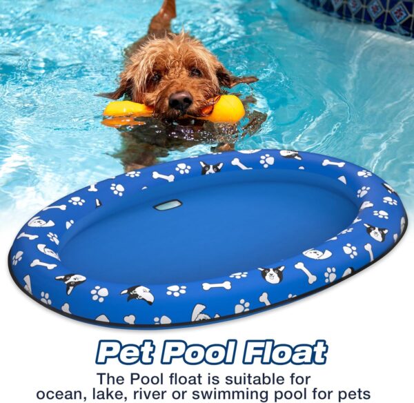 Dog Float Raft - Inflatable Dog Swimming Float for Summer Dog Water Float - Image 2