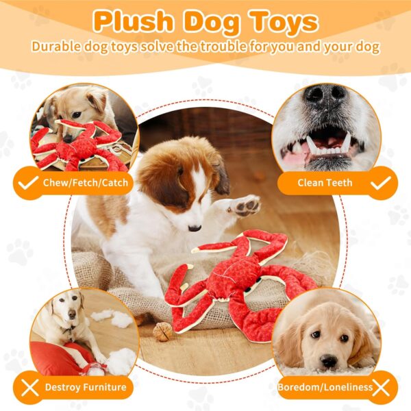 Large Dog Toys Squeaky: Plush dog toys - Stuffed Dog Toys - Big Dog Toys for Small Medium Large Breeds - Image 5