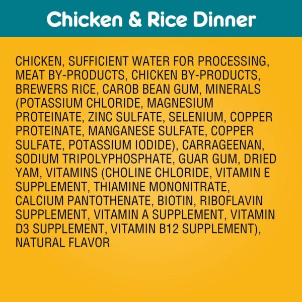 PEDIGREE CHOPPED GROUND DINNER Adult Canned Soft Wet Dog Food, Chicken & Rice Dinner, 13.2 oz. Cans (Pack of 12) - Image 4