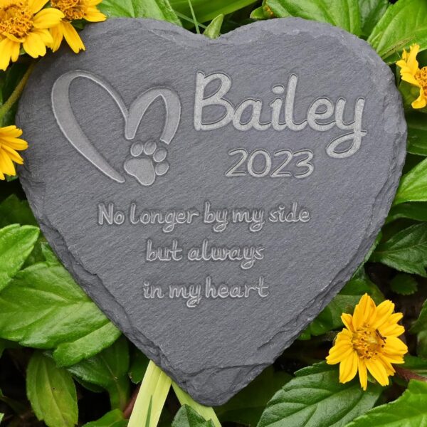 Personalized Memorial Stones, Cat Memorial Gifts, Dog Memorial Gifts for Loss of Dog, Loss of Cat Sympathy Gift, Dog Passing Away Gifts, Dog Bereavement Gifts, 4''×4''/10×10cm