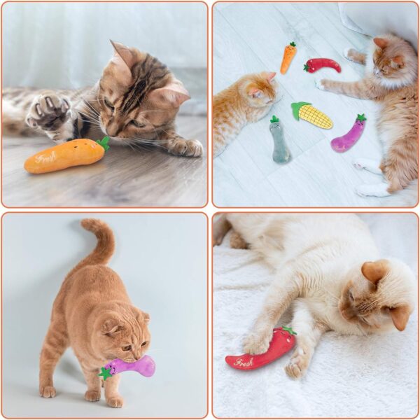 Catnip Toys, Cat Toys, Catnip Toys for Cats, Cat Toys with Catnip, Cat Toys for Indoor Cats, Interactive Cat Toy, Cat Chew Toy, Cat Pillow Toys, Cat Toys for Kittens Kitty - Image 4