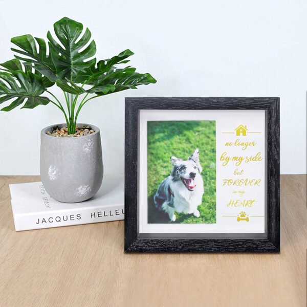 KCRasan Pet Picture Frame Memorial - Dog Memorial Sentiment Frame for Loss of Dog Gifts - Pet Collar Frame Remembrance Sympathy Dog or Cat Tribute Keepsake - Image 6