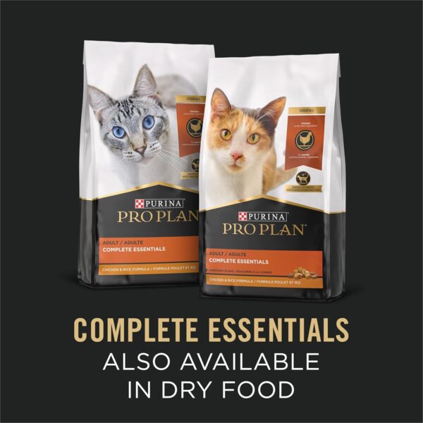 Purina Pro Plan Gravy, High Protein Wet Cat Food Variety Pack, Complete Essentials Chicken and Turkey Favorites - (Pack of 24) 3 oz. Cans - Image 3