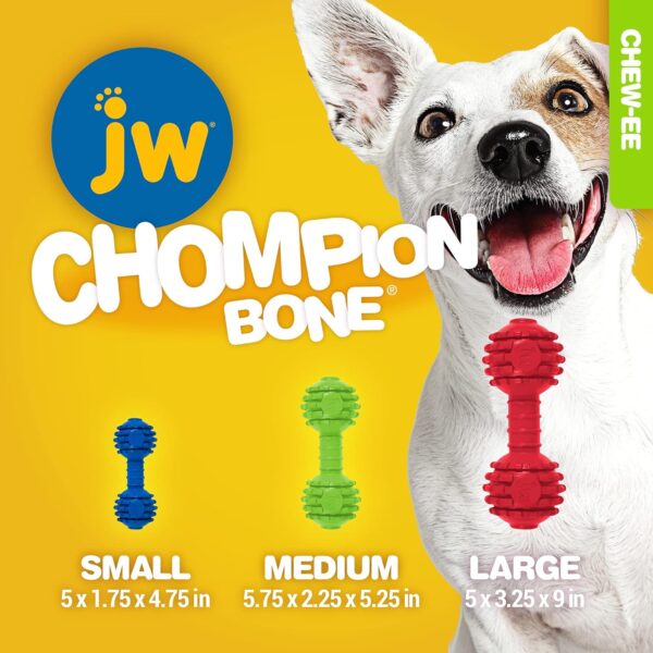 JW Pet Chompion Heavyweight Dog Chew Toy for Large Breeds, Assorted Colors - Image 2