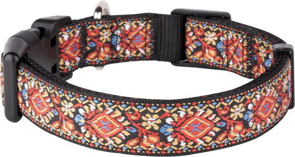 Dog Collars for Small Medium & Large Dogs Stocking Stuffer Long Lasting, Adjustable, Strong Durable Collars for Dogs, Choose from Stunning Patterns and Colors. Red Woven Dog Collar - Image 7