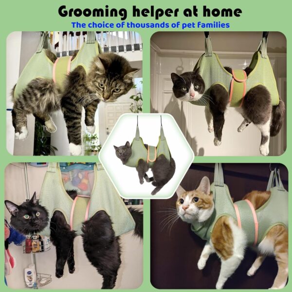 Guzekier Pet Dog Grooming Hammock Harness for Cats & Dogs, Dog Sling for Grooming, Dog Hammock Restraint Bag with Nail Clippers/Trimmer, Nail File, Pet Comb,Ear/Eye Care - Image 6