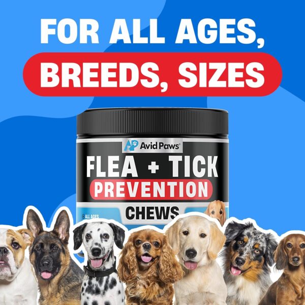 Natural Flea and Tick Prevention for Dogs - Dog Flea and Tick Treatment Chewable - Safe Flea Treatment Dogs of All Breeds & Ages - Flea Chews for Dogs - Flea Pills for Dogs for Dog Flea & Tick Control - Image 6