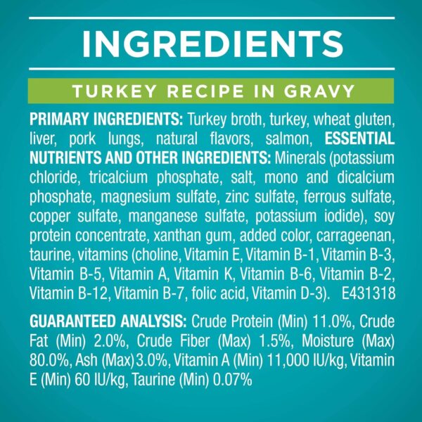 Purina ONE Natural, High Protein Wet Cat Food Variety Pack, True Instinct Turkey, Chicken and Tuna Recipes - (Pack of 2 Packs of 12) 3 oz. Cans - Image 7