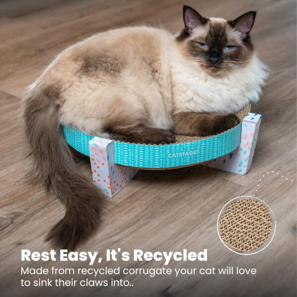 Catstages Scratch, Snuggle & Rest Corrugated Cat Scratcher With Catnip (packaging may vary) - Image 6