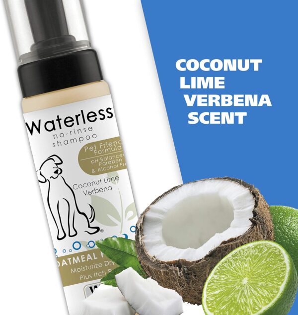 Wahl USA Pet Friendly Waterless No Rinse Shampoo for Animals – Oatmeal & Coconut Lime Verbena for Cleaning, Conditioning, Detangling & Moisturizing Dogs, Cats & Horses – 7.1 Oz - Model 820015A - Image 6