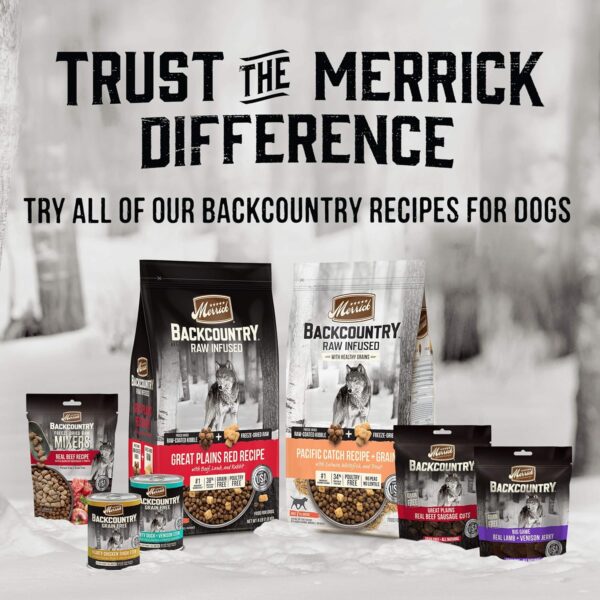 Merrick Backcountry Grain Free Dry Adult Dog Food Kibble with Freeze Dried Raw Pieces, Great Plains Red Recipe - 20.0 Lb. Bag - Image 10