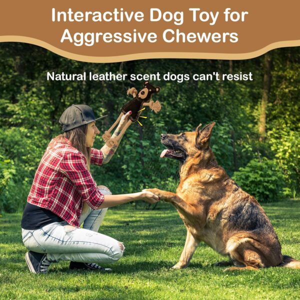 SPOT Dura-Fused Leather Forest Animals Dog Toys | 14 inch | 1 Piece, Style may Vary (54120) - Image 7