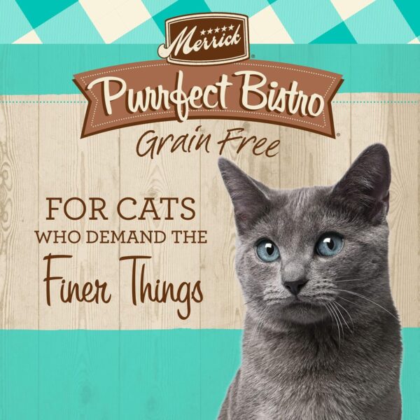 Merrick Purrfect Bistro Grain Free Natural Dry Cat Food For Adult Cats, Real Salmon And Sweet Potato Recipe - 12 lb. Bag - Image 2