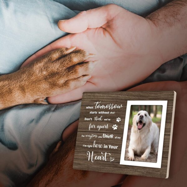 Popular Dog Memorial Gifts, Bereavement Gifts for Loss of Pet Cat Dog - Pet Memorial Picture Frame for 4x6 Photos, Loss of Dog Sympathy Gift, Pet Passing Away or Loss Gifts - Image 3