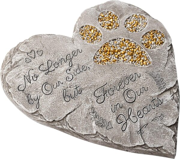 OBSI Dog Memorial Gifts for Loss of Dog Sympathy Gift - Rainbow Bridge Dog Memorial Stone for Remembrance Dog Passing Away Sympathy Gifts - Thoughtful Pet Loss Gifts - Gray - Image 7