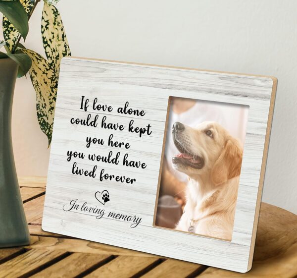 Dog Memorial Picture Frame,Dog Frames For Pictures Memorial,Pet Memory Picture Frame,Pet Dog Cat Memorial Photo Frame 4x6,Dog Picture Frames For Dogs That Passed,Passed Away Dog Memorial Gifts - Image 4