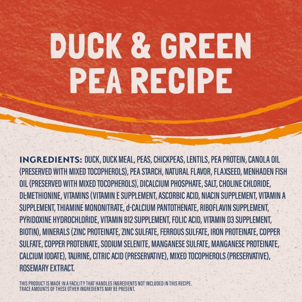 Natural Balance Limited Ingredient Adult Grain-Free Dry Cat Food, Reserve Duck & Green Pea Recipe, 10 Pound (Pack of 1) - Image 3