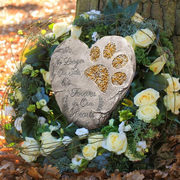 OBSI Dog Memorial Gifts for Loss of Dog Sympathy Gift - Rainbow Bridge Dog Memorial Stone for Remembrance Dog Passing Away Sympathy Gifts - Thoughtful Pet Loss Gifts - Gray - Image 6