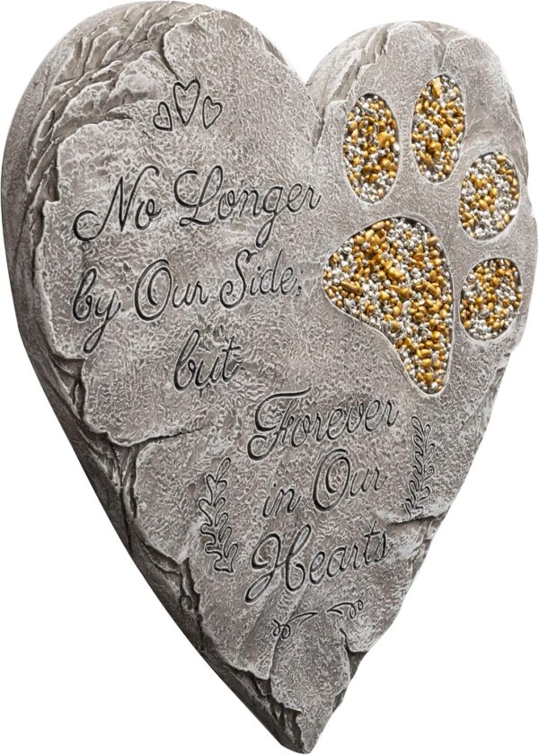 OBSI Dog Memorial Gifts for Loss of Dog Sympathy Gift - Rainbow Bridge Dog Memorial Stone for Remembrance Dog Passing Away Sympathy Gifts - Thoughtful Pet Loss Gifts - Gray - Image 8